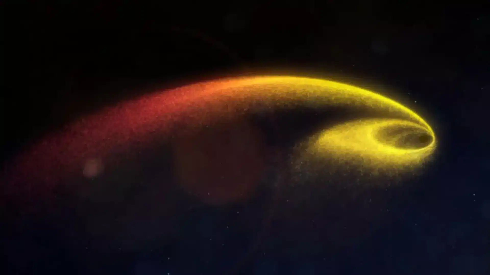 ثبت تصویر خیره‌کننده از لحظه «اسپاگتی‌ شدن» یک ستاره توسط سیاهچاله‌ای با جرم یک میلیون برابر خورشید