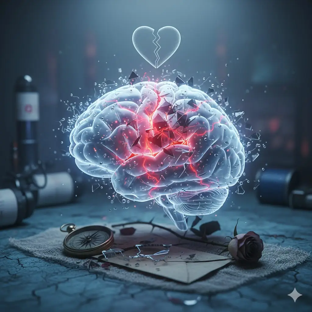 مغز با دلشکستگی مانند آسیب جسمی برخورد می‌کند