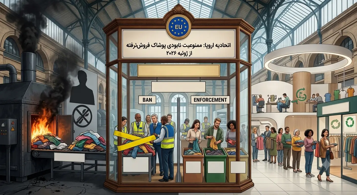 ممنوعیت از بین بردن پوشاک فروش‌نرفته در اتحادیه اروپا